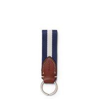 Striped Key Ring - Persian Blue