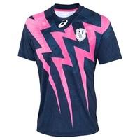 stade francais home shirt short sleeve 201516 navy
