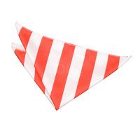 Striped Red & White Handkerchief / Pocket Square