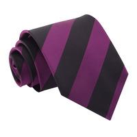 striped purple black tie