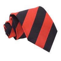 striped red black tie