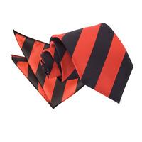 Striped Red & Black Tie 2 pc. Set