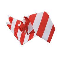 striped red white tie 2 pc set