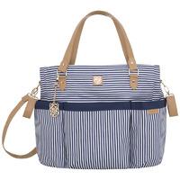 striped twill changing bag mayoral