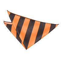 Striped Orange & Black Handkerchief / Pocket Square