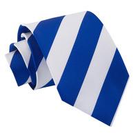 Striped Royal Blue & White Tie