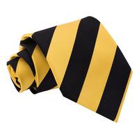 Striped Yellow & Black Tie