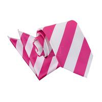 Striped Hot Pink & White Tie 2 pc. Set