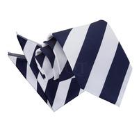 Striped Navy & White Tie 2 pc. Set