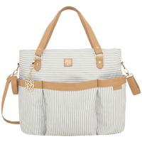 striped twill changing bag mayoral