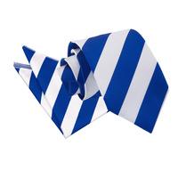 Striped Royal Blue & White Tie 2 pc. Set