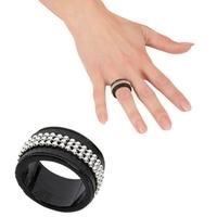 Studded Black Ring For Fancy Dress Accessory