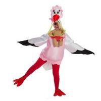 Stork Costume With Baby Girl