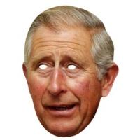 Star Cutouts Printed Card Mask Of Prince Charles