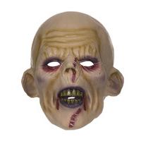 stitched zombie overhead halloween mask