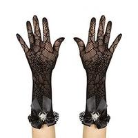 strass spider spidermesh halloween theme gloves for fancy dress costum ...