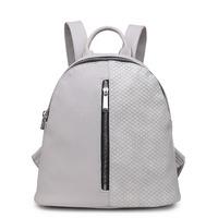 STREET DREAMS GREY ZIP FRONT BACKPACK