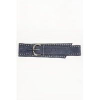 Studded Trim Suedette Belt