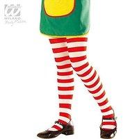 Striped Pantyhose - Red/white - 1-3yrs