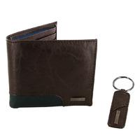 STORM AUSTELL WALLET & KEY RING SET BROWN