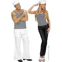 Striped Sailor Shirt Costume For Sea Navy Fancy Dress