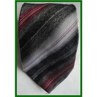 St Michael - grey, white & red striped - Tie