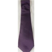 St Michael (Marks & Spencer) - one size - aubergine - silk tie