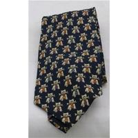 St Michael from M&S navy dog print tie