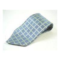 St Michael - Blue, Green, & Yellow - Square tile patterned - Silk Tie