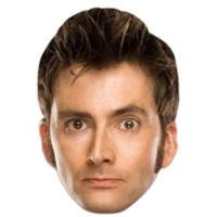 Star Cutouts Printed Card Mask Of The Tenth Doctor