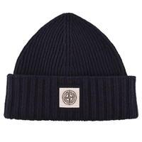 STONE ISLAND Junior Boys Knitted Logo Beanie