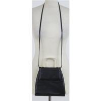 Stuart Weitzman black leather look grab bag with detachable shoulder strap