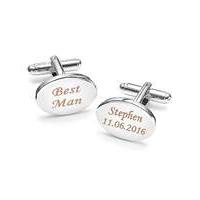 Stainless Steel Personalised Cufflinks