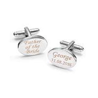 Stainless Steel Personalised Cufflinks