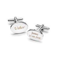 Stainless Steel Personalised Cufflinks