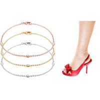 Station Set Swarovski Crystal Anklet