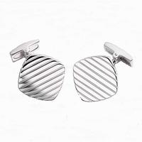 striped square cushion cufflinks 0741141