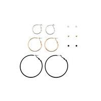 Stud and Hoop Earring Set