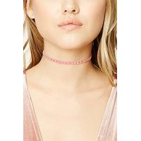 Studded Faux Suede Choker