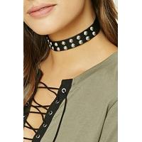 Studded Faux Leather Choker