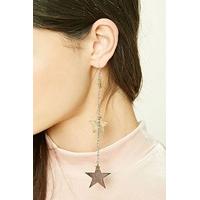 Star Drop Chain Earrings