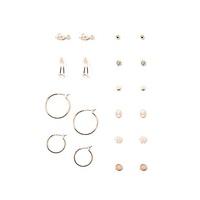 Stud and Hoop Earring Set