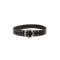 studded faux leather belt