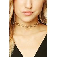 Studded Floral Cutout Choker