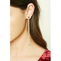 Star Drop Chain Earrings