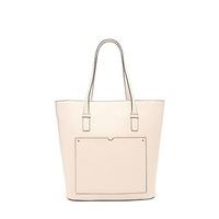 Structured Faux Leather Tote