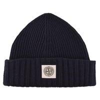 stone island junior boys knitted logo beanie