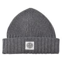 STONE ISLAND Junior Boys Knitted Logo Beanie