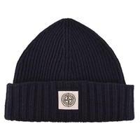 STONE ISLAND Junior Boys Knitted Logo Beanie