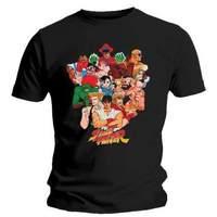 street fighter characters vivid t shirt large